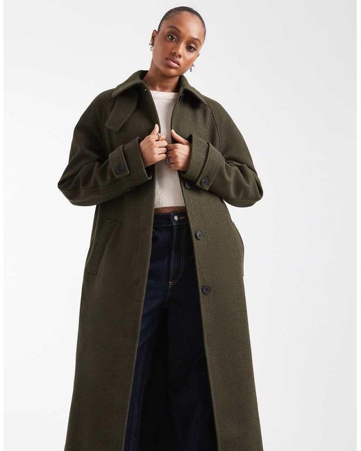 ASOS Black Asos Design Tall Longline Car Coat