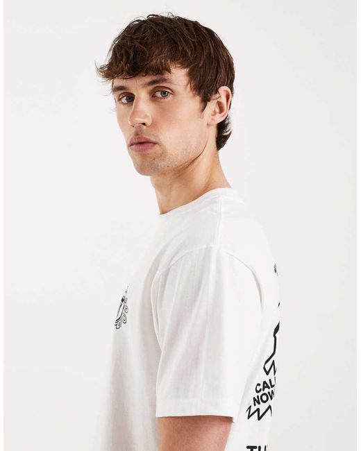 Vans White Hot Lines Tee for men