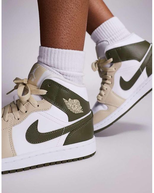 Nike Metallic Nike Air 1 Mid Trainers