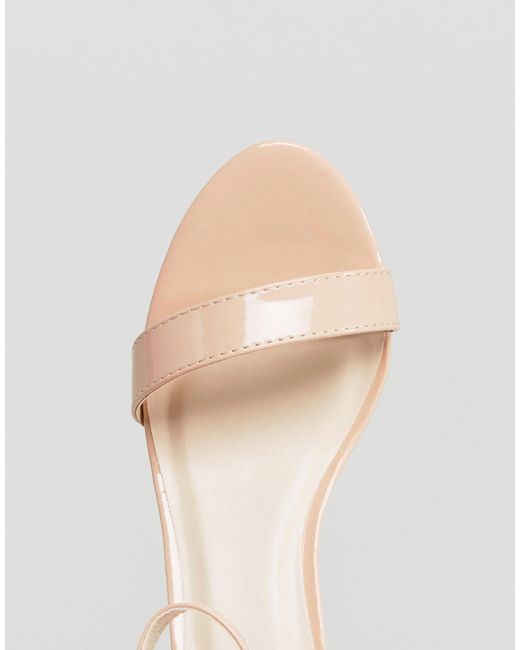 Glamorous barely there shop kitten heeled sandals