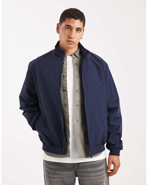 Jack & Jones Blue Harrington Jacket for men