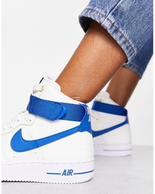 Air force 1 hi se 40th anniversary - sneakers bianche e blu ghiandaia di  Nike in Blu | Lyst