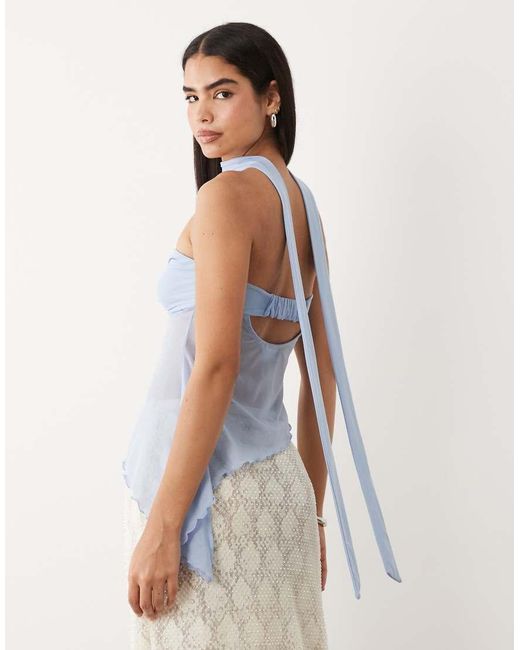 ASOS White Cami Top With Scarf Detail