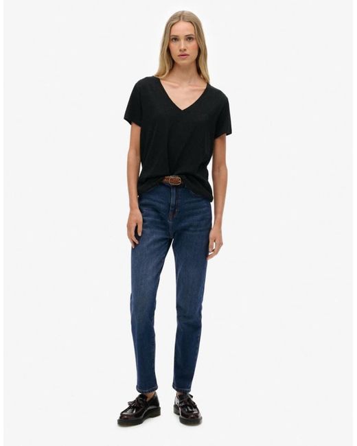 Superdry Black Studios Slub Embroidered T-Shirt