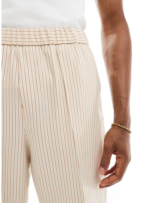 Pantaloni a fondo ampio eleganti di ASOS in White da Uomo
