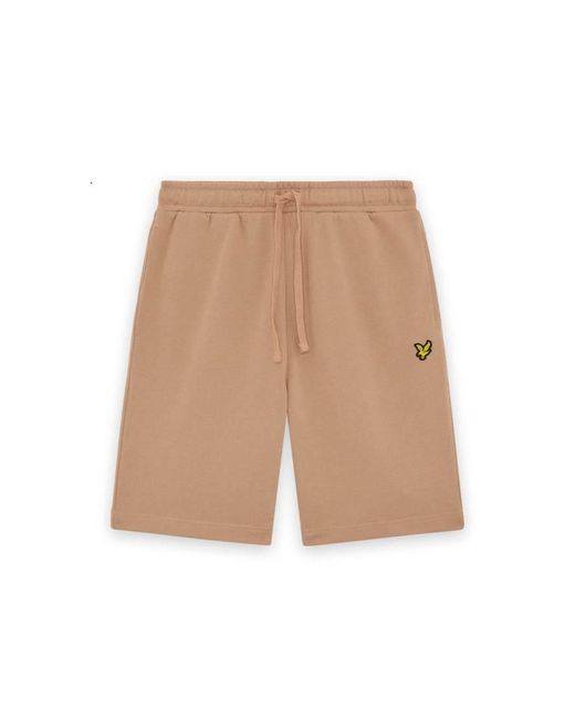Lyle & Scott Natural Mid Bottoms Sweat Short for men