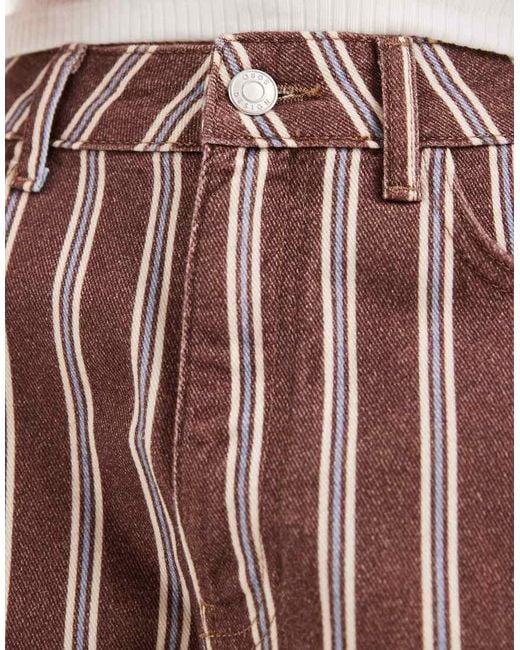 ASOS Brown Denim A Line Short