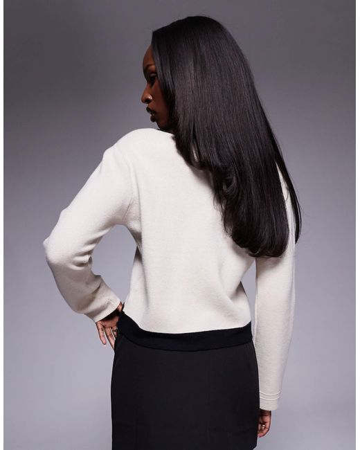 River Island Gray Tulip Hem Cardigan