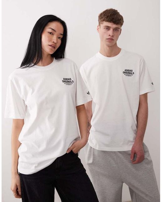 Adidas Originals Natural Chest Logo T-shirt for men