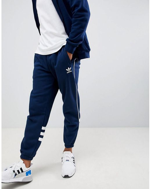 Adidas Originals Blue Authentic Sweatpants In Navy Dh3858 for men