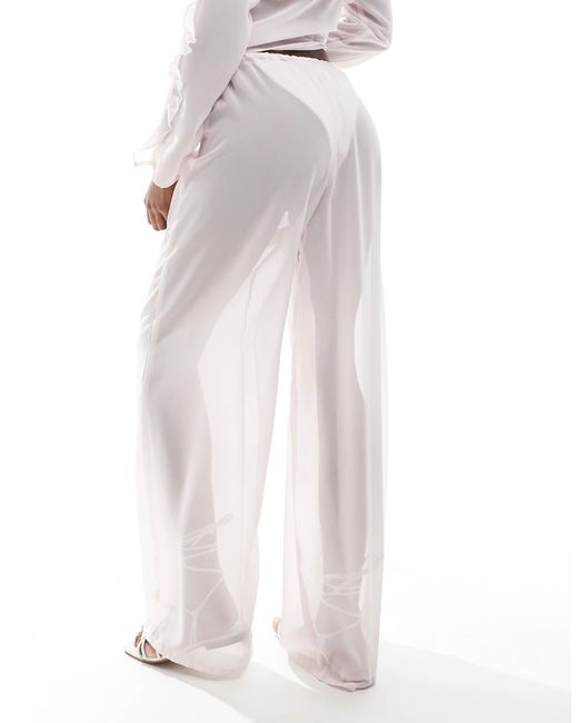 esmé studios White Esmee – exklusiv – transparente strandhose