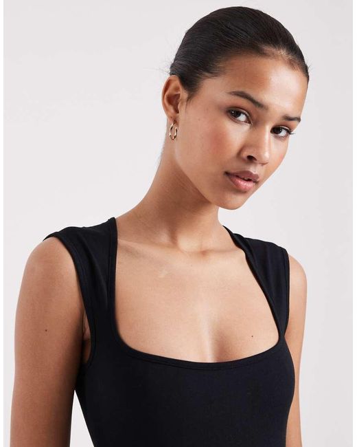 JJXX Natural Square Neck Top