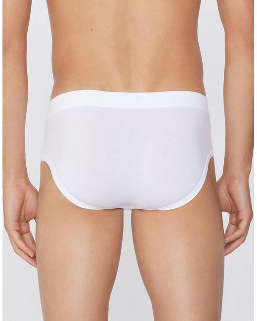 Tezenis White Extrafine Lightweight Cotton Briefs for men