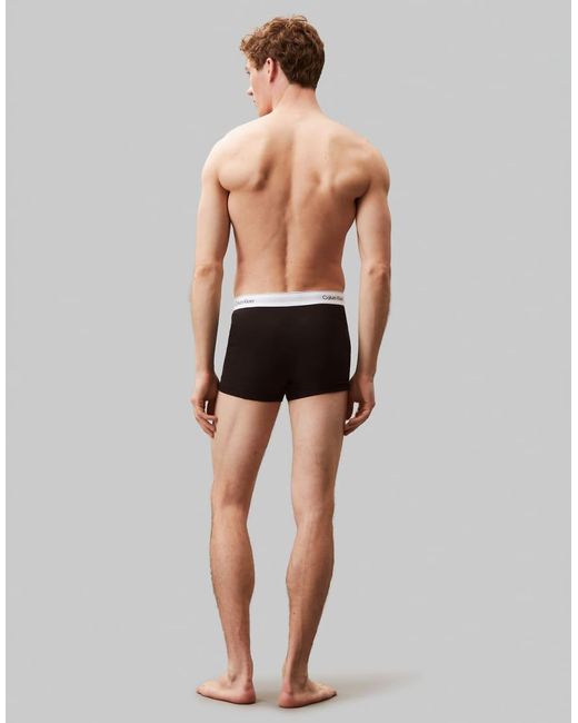 Calvin Klein Black Icon Cotton Stretch 5 Pack Relaxed Trunks for men