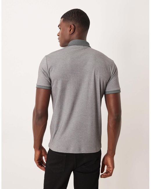 Polo zippé - clair SELECTED pour homme en coloris Gray