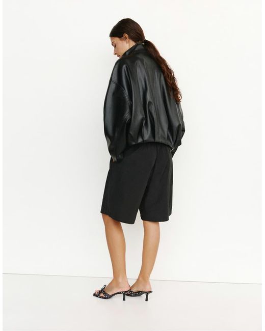 Pull&Bear Jack Met Leerlook in het Black