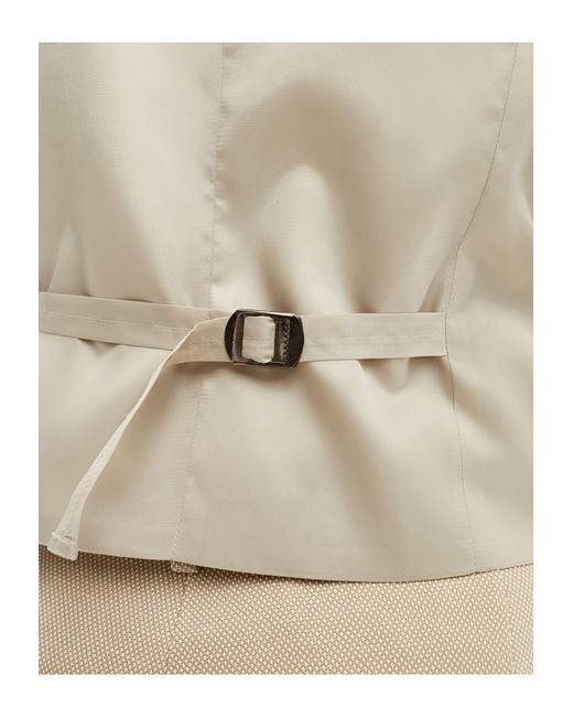 ASOS – wedding – enge anzugweste in White für Herren