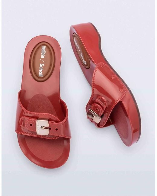Melissa Red Pescura Heel X Scholl