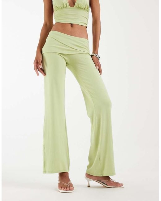 Motel Green Lolicy Low Waist Pants