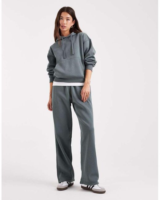 ONLY Hoodie Van Jersey in het Gray