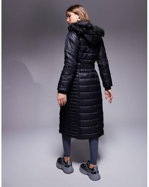 River Island Blue – mittellange steppjacke