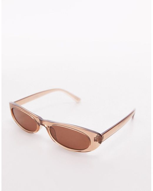 TOPSHOP Multicolor Mallow Skinny Oval Sunglasses