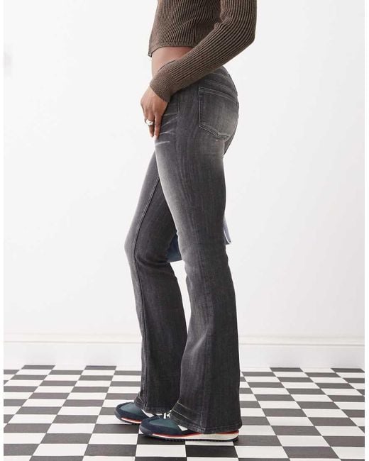 Cheap Monday White Booty Bei Stretch Low Rise Bootcut Jeans