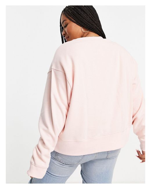 nike swoosh oversized boxy sweatshirt