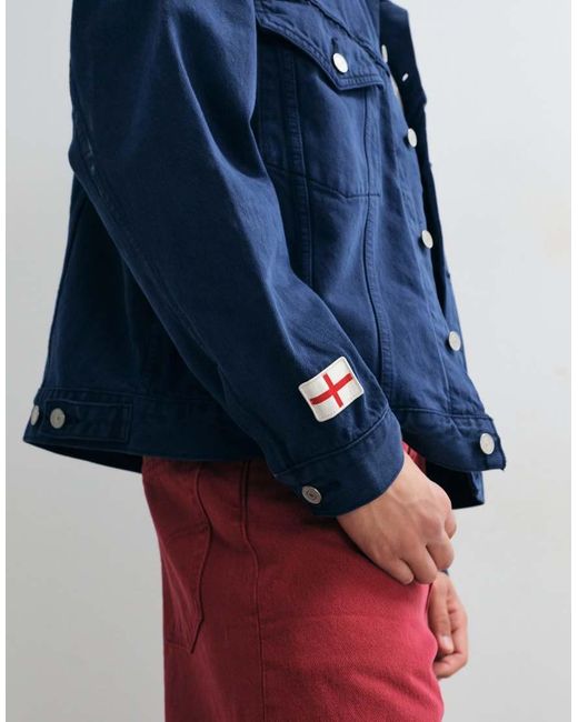 Levi's Blue England Denim Trucker Co-ord Jacket for men