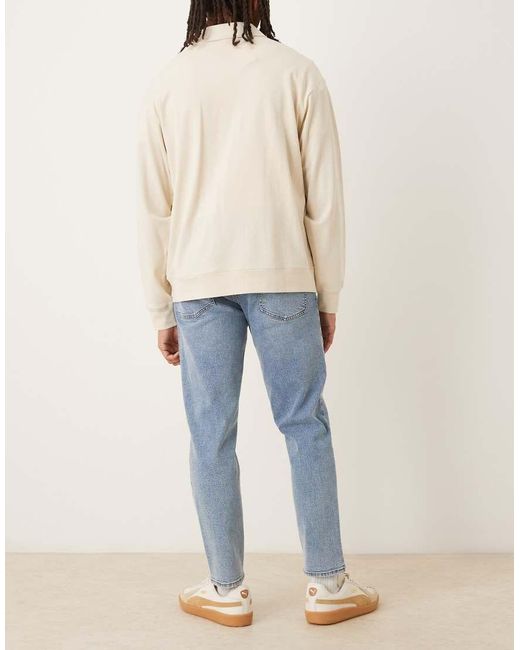 ASOS Blue Stretch Tapered Fit Jeans for men