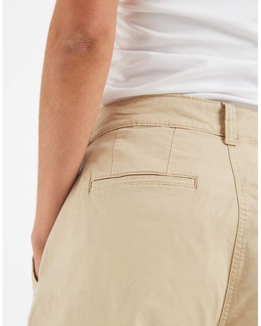 Tommy Hilfiger Natural High Rise Long Chino Shorts