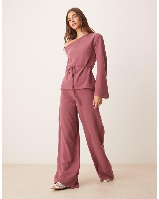 ASOS Pink Textu Trouser Co-ord