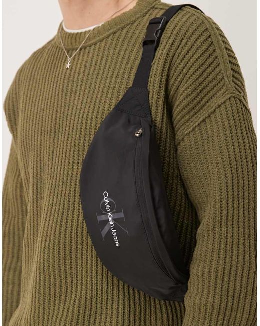 Calvin Klein Green Logo Bumbag for men