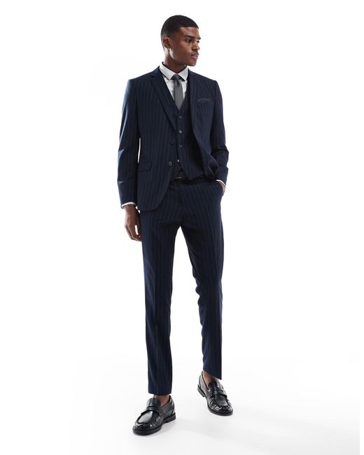 French Connection Blue French Connection Formal Suit Jacket Co-ord for men