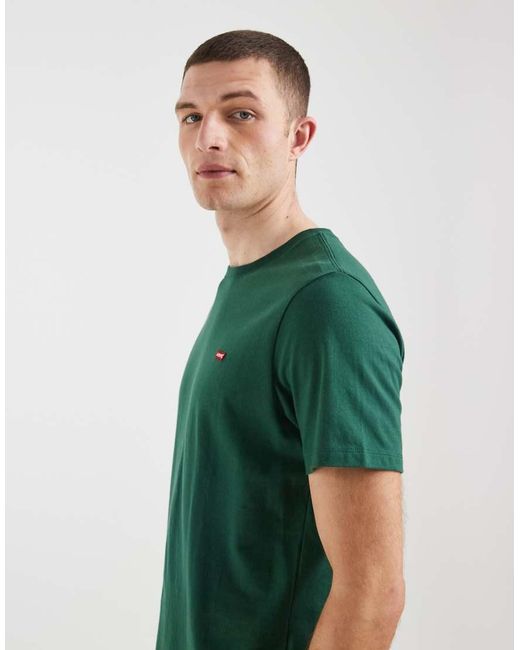 Levi's Green Original Batwing Logo T-shirt for men