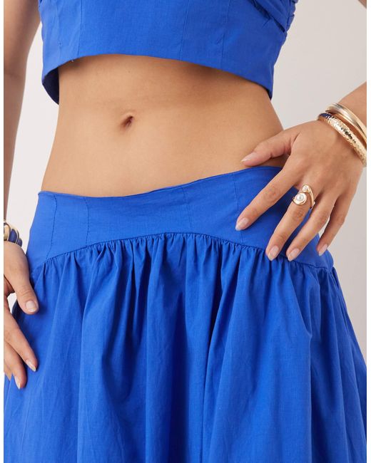 Sister Jane Blue Dream Cotton Maxi Skirt Co-ord