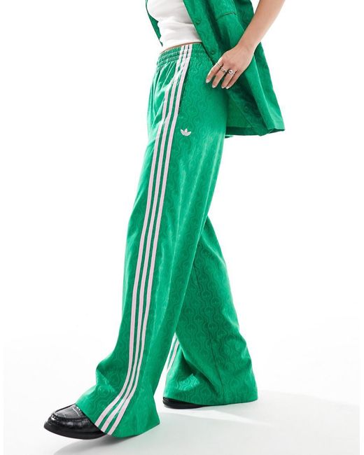 Adidas Originals Green Satin Bottoms