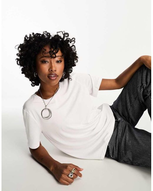 Object White Premium Slinky Touch T-Shirt