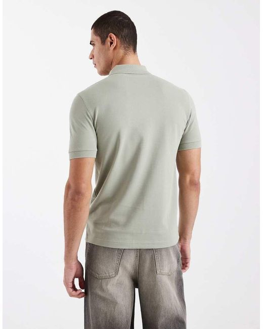 Fred Perry Gray Logo Polo Shirt for men