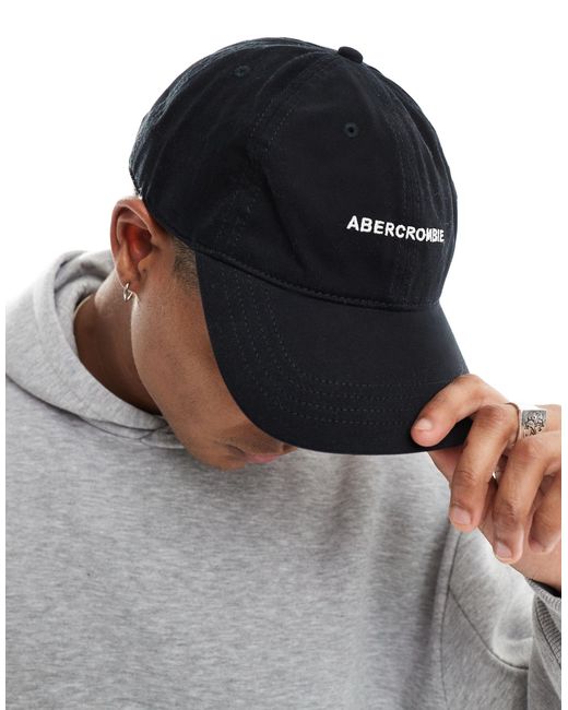 Abercrombie & Fitch – baseballkappe in Black für Herren