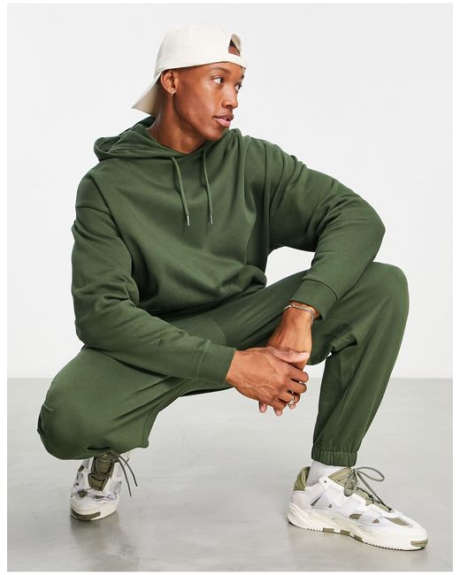 ASOS DESIGN organic tracksuit with oversized hoodie & oversized