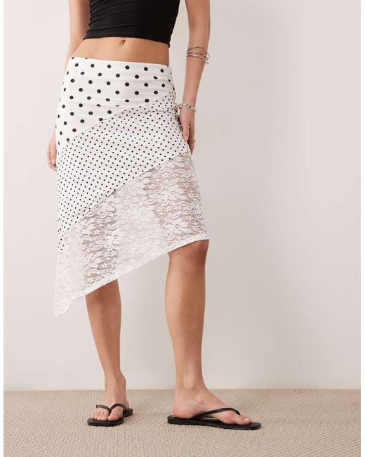 ASOS Pink Hanky Hem Skirt