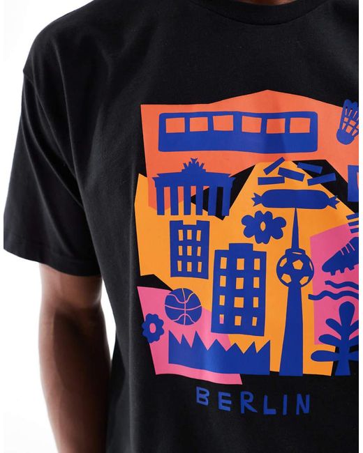 Adidas Originals Black Berlin Papercut T-Shirt