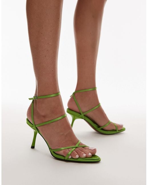 TOPSHOP Multicolor Fabian Strappy Heeled Sandal