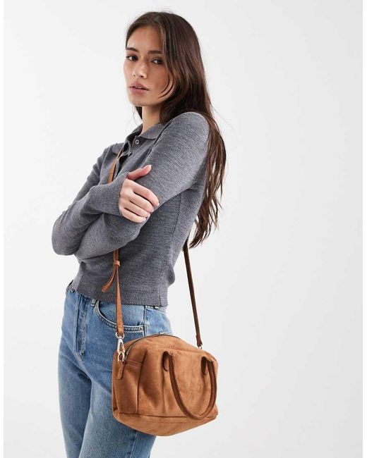 Borsa Bowling Piccola di PASQ in Brown