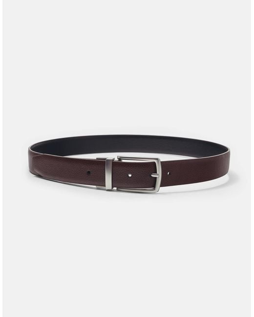 Pull&Bear – wendegürtel mit lederoptik in Multicolor für Herren