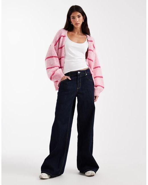 Vero Moda Red Soft Blouson Sleeve Edge To Edge Cardigan