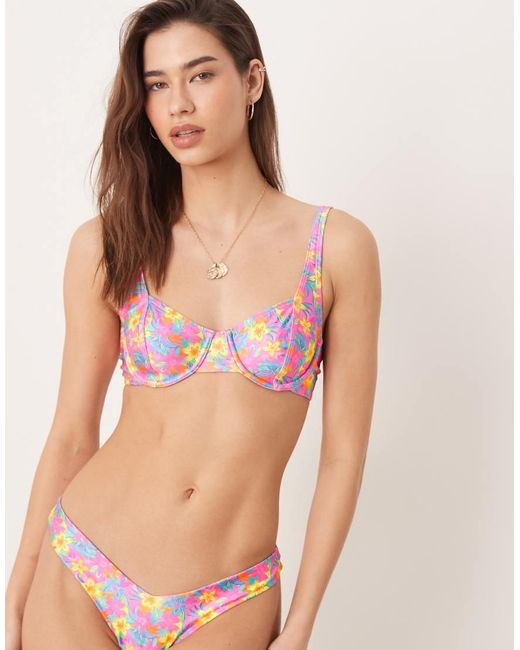 Kulani Kinis Multicolor Wildest Dreams Underwire Bikini Top