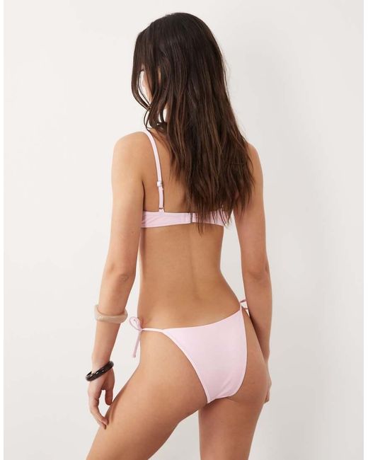 Free Society Natural Tieside Bikini Bottom