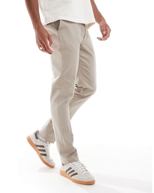 River Island – chinohose in White für Herren